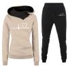 Women Fashion Fall 2 Piece Outfits Hoodies Sweatshirts Fleece Pullover Jogger Pants Lounge Sets Sweatsuits Tracksuits view 1