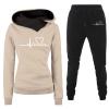 Women Fashion Fall 2 Piece Outfits Hoodies Sweatshirts Fleece Pullover Jogger Pants Lounge Sets Sweatsuits Tracksuits view 3
