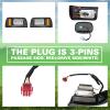 Shu-Ran LED Golf Cart Headight Taillight Kit for Club Car Ds 1993-UP 12V Upgrade Basic Light Kit Compatible with Club Car DS view 3