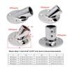 Heavy Dudy 316 Stainless Steel Boat Round Base,30/45/60/90 Marine Yacht Hand Rail Fitting Rail Tube Stanchion Base Column Accessories -1Pack (Inner Diameter:1 inch, Option60 Degree) view 4