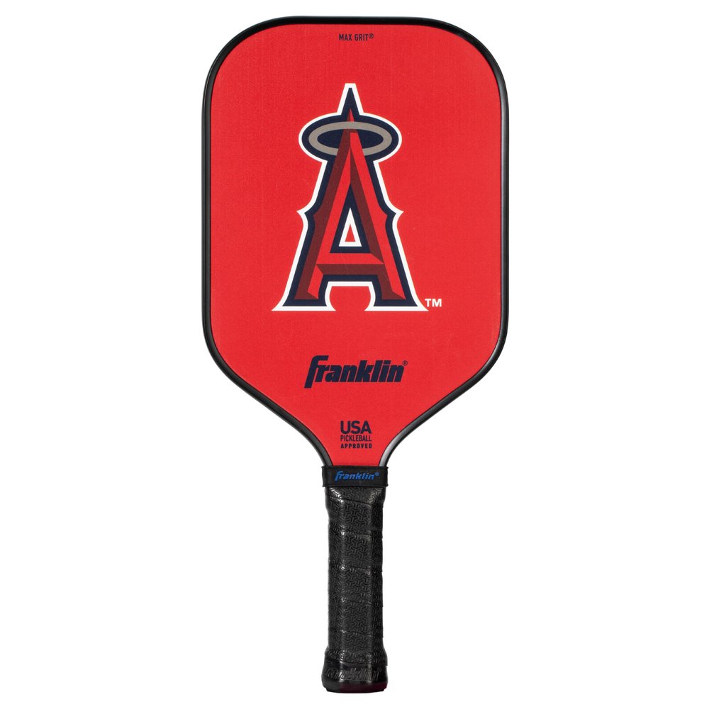 Franklin Sports MLB Los Angeles Angels Pickleball Paddle - Official MLB Team Rackets - USAP (USAPA) Approved Premium Quality Pickleball Paddles - Authentic Team Logos + Colors