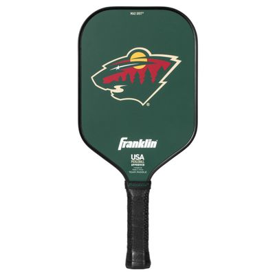 Franklin Sports NHL Minnesota Wild Pickleball Paddle - Official NHL Team Rackets - USAP (USAPA) Approved Premium Quality Pickleball Paddles - Authentic Team Logos + Colors