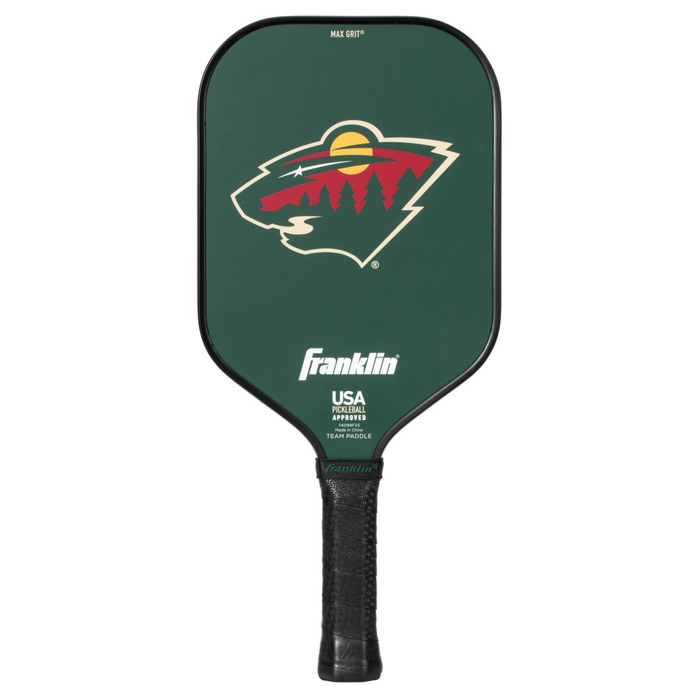 Franklin Sports NHL Minnesota Wild Pickleball Paddle - Official NHL Team Rackets - USAP (USAPA) Approved Premium Quality Pickleball Paddles - Authentic Team Logos + Colors