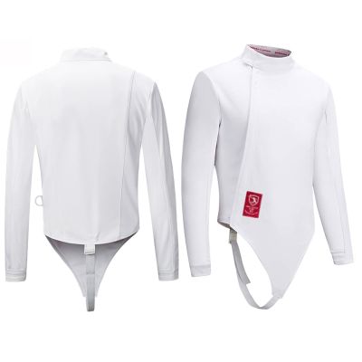 HALFS Fencing Jacket Foil Epee Saber Fencing Training Protective Suit 350N Anti Thorn Fabric Fencing Uniform for Foil Epee Saber (Thickness : Left Hand, Size : 46)