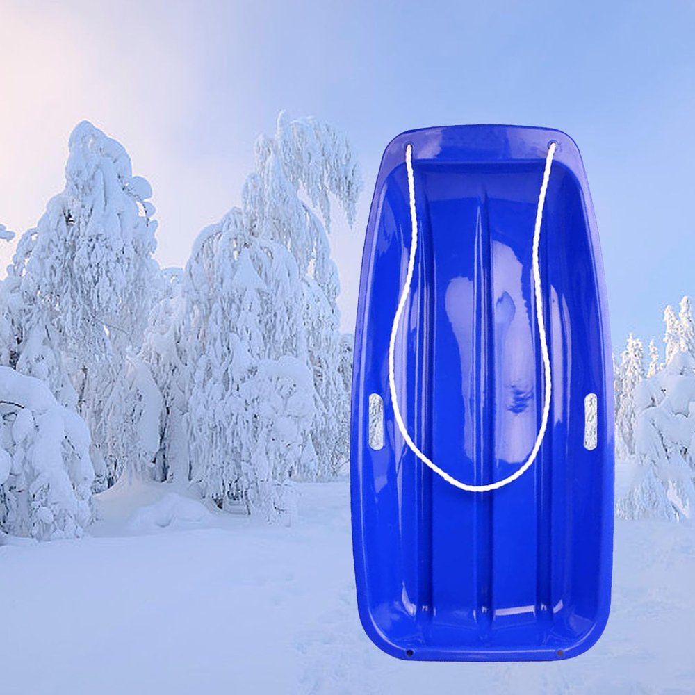 Children's Double Sledge, Thickened Wear-Resistant Sledge, Plastic Sledge Board, Winter Sledge