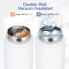 HASLE OUTFITTERS Insulated Water Bottle 16 oz Double Wall Vacuum Stainless Steel Water Bottle Leak Proof for School Wide Mouth with Straw Lid & Spout Lid Keeps Cold and Hot(White,8pack) view 4