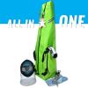 FEFOSAEP Fencing Bag with Wheels - Draw-bar Rolling Fencing Bag - Fencing Bags with Integrated Plate and Wheels (Grass Green) view 2