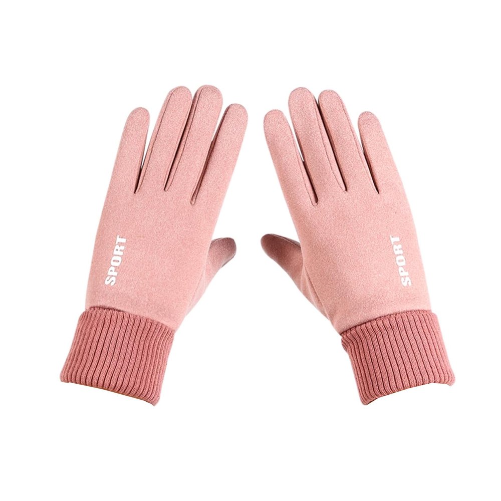 Cozy Gloves Women's Winter Riding Thickened Warm Windproof Student Cycling Driving Gloves 1 Pair Gift