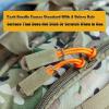 3pcs Zipper Pull, Backpack Rigging Pulls Replacement Accessories, 1000D Nylon MOLLE Gear Tactical Anti-snap Buckle - SilencingLoss Prevention of Items (Color : GR) view 3