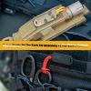 3pcs Zipper Pull, Backpack Rigging Pulls Replacement Accessories, 1000D Nylon MOLLE Gear Tactical Anti-snap Buckle - SilencingLoss Prevention of Items (Color : GR) view 4