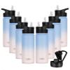 HASLE OUTFITTERS Insulated Water Bottle 16 oz Double Wall Vacuum Stainless Steel Water Bottle Leak Proof for School Wide Mouth with Straw Lid & Spout Lid Keeps Cold and Hot(Candy,8pack) view 1