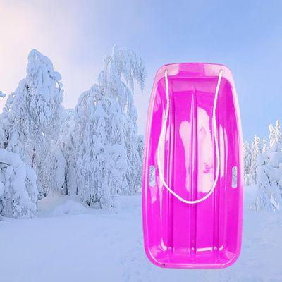 Children's Double Sledge, Thickened Wear-Resistant Sledge, Plastic Sledge Board, Winter Sledge