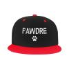 Hoteiles Pawdre Flat Bill Hats Snapback Hat Brim Baseball Cap for Men Adjustable,White view 2