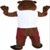 Eamior Beaver in White Shirt Costume Adult Size for Men & Women with Built-in Fan Inside the Head view 4