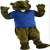 Brown Beaver Mascot Costume Adult Size for Men & Women with Built-in Fan Inside the Head view 1