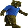 Brown Beaver Mascot Costume Adult Size for Men & Women with Built-in Fan Inside the Head view 2