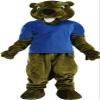 Brown Beaver Mascot Costume Adult Size for Men & Women with Built-in Fan Inside the Head view 3