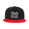 Huge Fan of Space Both Outer and Personal Flat Bill Hats Snapback Hat Brim Baseball Cap for Men Adjustable,White view 2