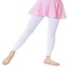 Daydance White Toddler Girl's Footless Tights for School, Dance, Ballet, Gymnastics 90D view 1