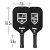 Franklin Sports NHL LA Kings Pickleball Paddle - Official NHL Team Rackets - USAP (USAPA) Approved Premium Quality Pickleball Paddles - Authentic Team Logos + Colors view 3