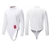 HALFS Fencing Jacket Foil Epee Saber Fencing Training Protective Suit 350N Anti Thorn Fabric Fencing Uniform for Foil Epee Saber (Thickness : Right Hand, Size : 34) view 1