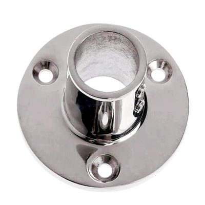 Heavy Dudy 316 Stainless Steel Boat Round Base,30/45/60/90 Marine Yacht Hand Rail Fitting Rail Tube Stanchion Base Column Accessories -1Pack (Inner Diameter:1 inch, Option90 Degree)