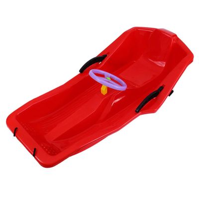 Winter Sledges, Children's Sledges, Thickened Double Sledges, Sledges with Backrests, Plastic Sledges