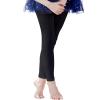 Daydance Black Toddler Girl's Footless Tights for School, Dance, Ballet, Gymnastics 90D view 1