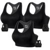 FITTIN Support Sports Bras for Large-Bust: High Impact Plus Size Racerback 85% Fit Supportive Workout Black Bra for Lifting Training - 360 Full Coverage No Spillage for Women C-DDD Cups view 1
