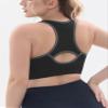 FITTIN Support Sports Bras for Large-Bust: High Impact Plus Size Racerback 85% Fit Supportive Workout Black Bra for Lifting Training - 360 Full Coverage No Spillage for Women C-DDD Cups view 2