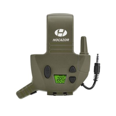 Hocazor W01 Walkie Talkies Compatible with Walker's Razor Slim Electronic Ear Muffs, Handsfree Communication for Outdoors Hunting Shooting Construction Sites Work Shop, Green