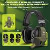 Hocazor W01 Walkie Talkies Compatible with Walker's Razor Slim Electronic Ear Muffs, Handsfree Communication for Outdoors Hunting Shooting Construction Sites Work Shop, Green view 4