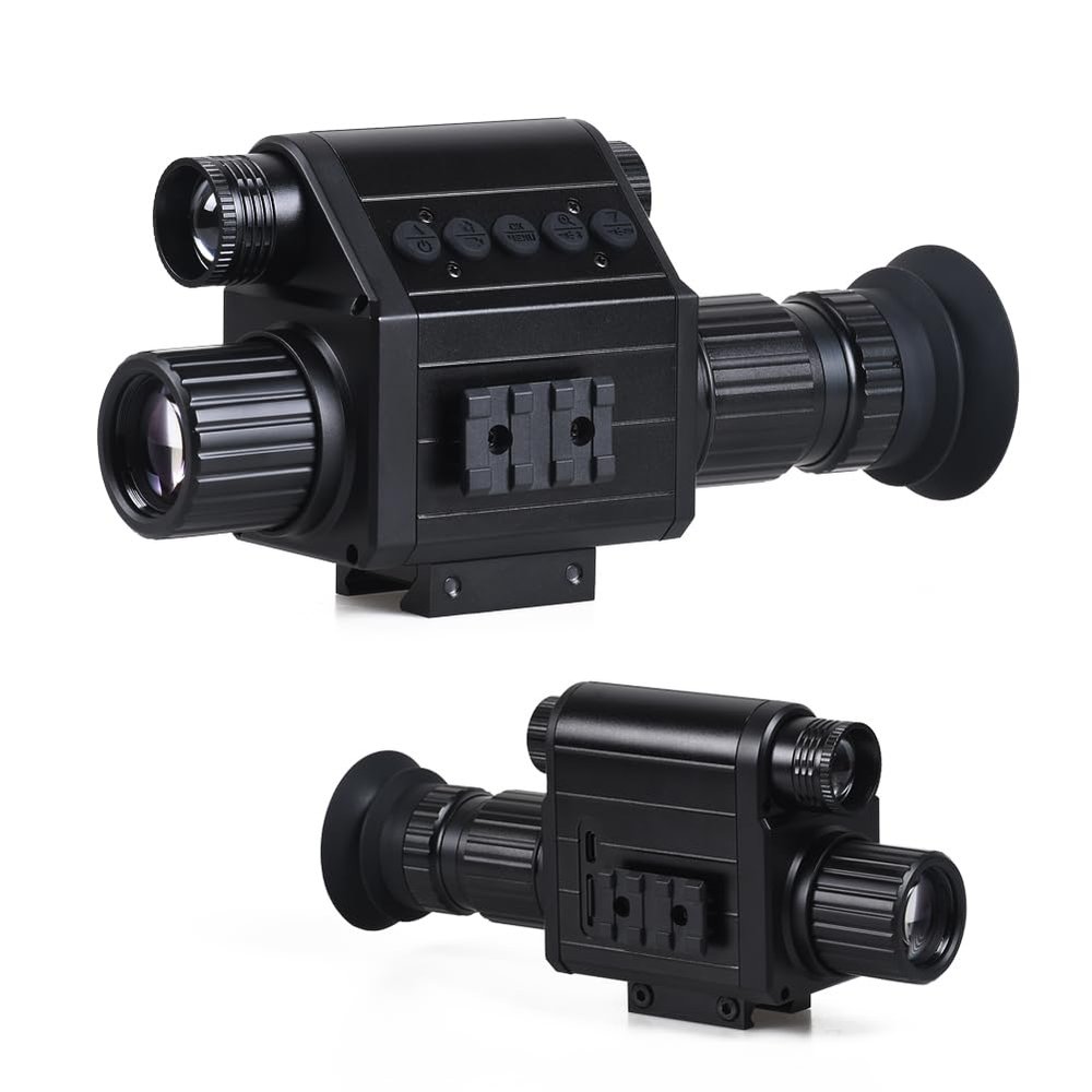 M5 Night Vision Scope, Infrared Digital Night Vision Monocular FHD 1080P Hunting Surveillance in Total Darkness, 32GB Memory Card for Photo and Video Storage