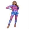 Jugaoge Women's Long Sleeve One Piece Swimsuit Mermaid Scale Print Wetsuit Stretchy Bathing Suit Type A X-Large view 1