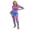 Jugaoge Women's Long Sleeve One Piece Swimsuit Mermaid Scale Print Wetsuit Stretchy Bathing Suit Type A X-Large view 4