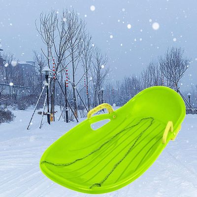 Children's Sledges, Thickened Plastic Sledges, Winter Tandem Sledges, Sledges with Brakes and Pull Ropes