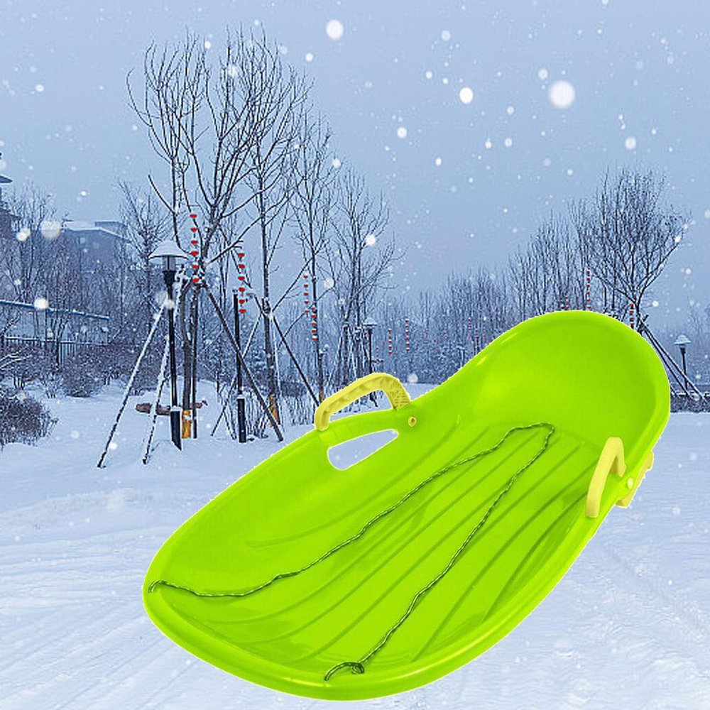 Children's Sledges, Thickened Plastic Sledges, Winter Tandem Sledges, Sledges with Brakes and Pull Ropes