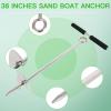 SCITOO 18" Boat Sand Anchor Kit 316 Stainless Steel for Jet Ski,PWC,Floats,Pontoon,Kayak,Canoe Comes with Rope Easy to Adjust view 4