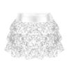 JanJean Kids Girls Sparkly Metallic Mini Dance Skirt for Ballet Hip Hop Latin Jazz Belly Dancing Cheerleading Costume Silver 6 Years view 1