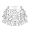 JanJean Kids Girls Sparkly Metallic Mini Dance Skirt for Ballet Hip Hop Latin Jazz Belly Dancing Cheerleading Costume Silver 6 Years view 2
