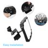 Rear View Boat Mirror 4.2"x11", Universal Marine Mirrors,Wide-angle Convex Rear View Mirror Fit for Ski Boat Pontoon Yacht Boat Sports Crew Surfing,Can be used for circular and square tubes view 4