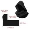 KUOIN Medieval Linen Cowl Hood Scarf Vintage Goth Cape Costume Accessories view 4