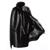 Black Brocade Stand Collar Gothic Cloak Hoodless Cape Hanfu Outwear Halloween Vampire Costume (926# Black, 140cm) view 3
