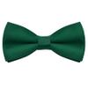 Bskifnn Kids Bow Ties Solid Color Satin Bow Tie for Child Boys Toddlers Wedding Party Dress up (Dark green, kids) view 1