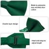 Bskifnn Kids Bow Ties Solid Color Satin Bow Tie for Child Boys Toddlers Wedding Party Dress up (Dark green, kids) view 3