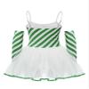 FEESHOW Womens Christmas Candy Cane Costume Spaghetti Straps Bowknot Tutu Dress Leotard Skating Dance Unitard Green X-Large view 2