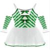 FEESHOW Womens Christmas Candy Cane Costume Spaghetti Straps Bowknot Tutu Dress Leotard Skating Dance Unitard Green X-Large view 3