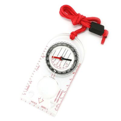 ABS SD482 Mini Outdoor Camping Survival Map Scale Oriented Magnifier Field Compass