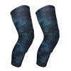 Mcolics Basketball Knee Pads for Kids Youth Adults Protective Padded Compression Long Leg Sleeves Sports Gear for Volleyball Baseball Football 1 Pair (Large, Blue) view 1