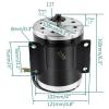 YC Yier 36V 500W Brush Motor Speed Controller Throttle Grips MY1016 2750RPM for Electric Bicycle Scooter ATV Quad Go Kart E Bike Drift Trike Tricycle 4 Wheelers Dolly Cart DIY Parts view 3